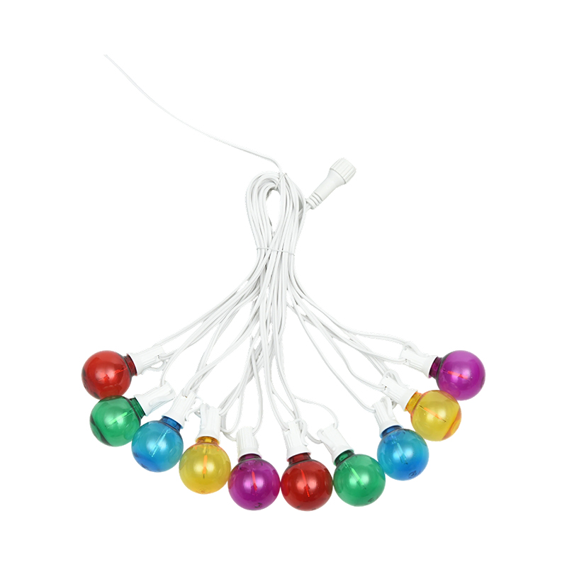 G40 Clip-on E12 spiraalvormige decoratieve lichtslingers (witte stijl)