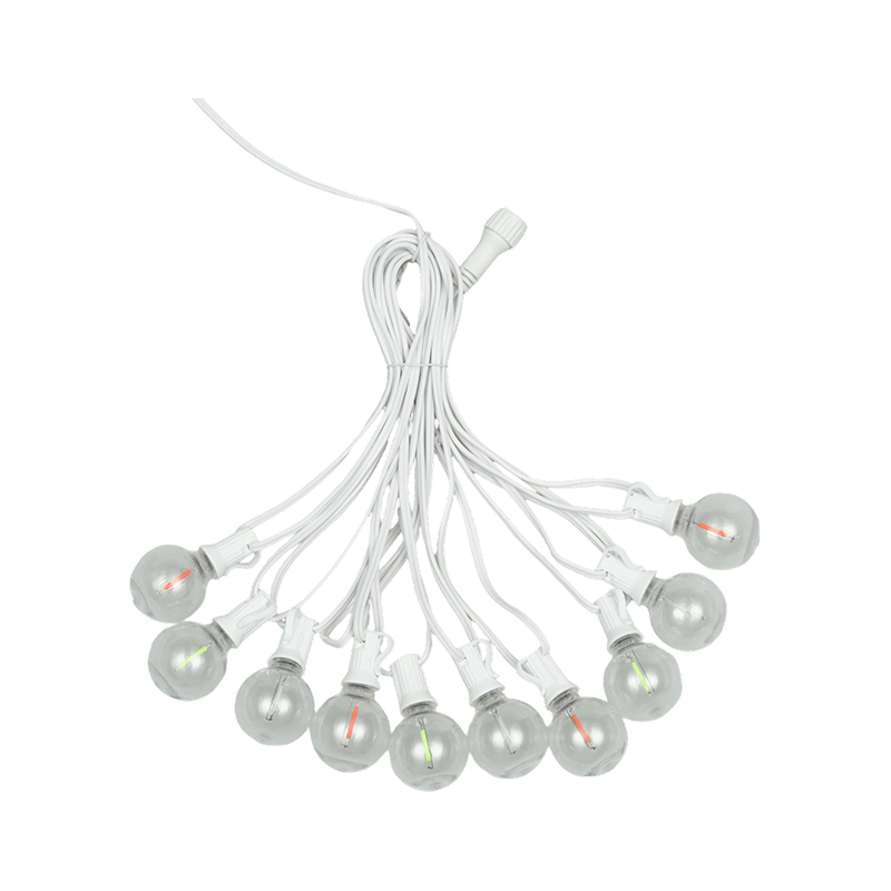 G40 Clip-on E12 spiraalvormige lichtslingers (witte stijl)