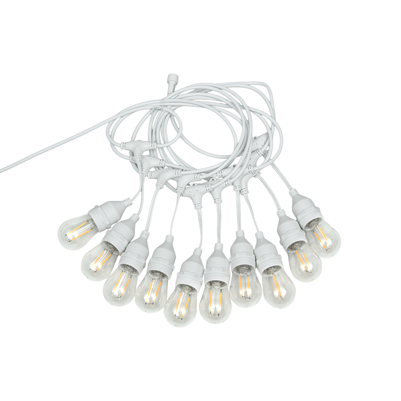 S14 ophangdraad E27 warmwit lichtslinger enkele lamp 2W