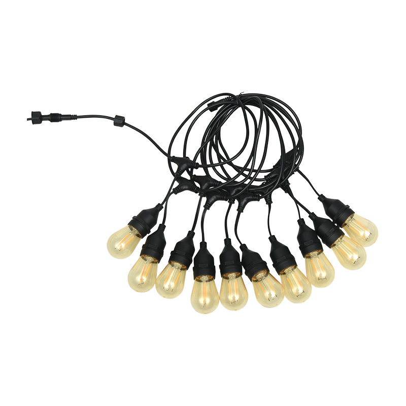 S14 ophangdraad E27 warmwit lichtslinger enkele lamp 2W