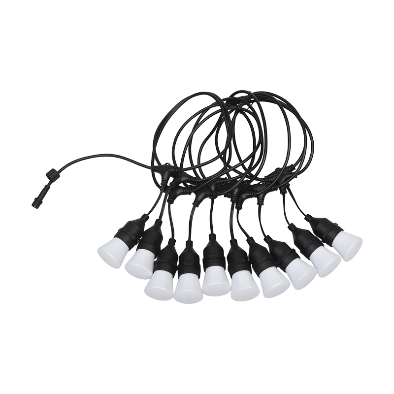 C45 Hangend type E27 Spiraal RGB Gesynchroniseerde knipperende lichtslingers