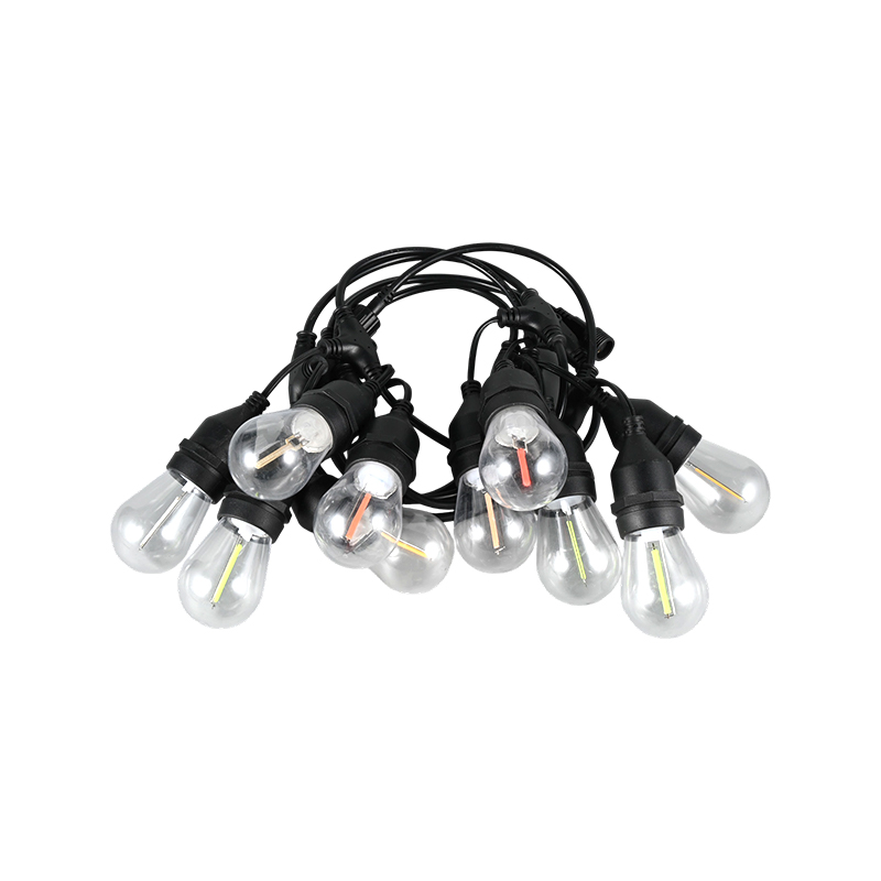 S14 Hangende String E27 Spiraal RGBY Meteor Light String