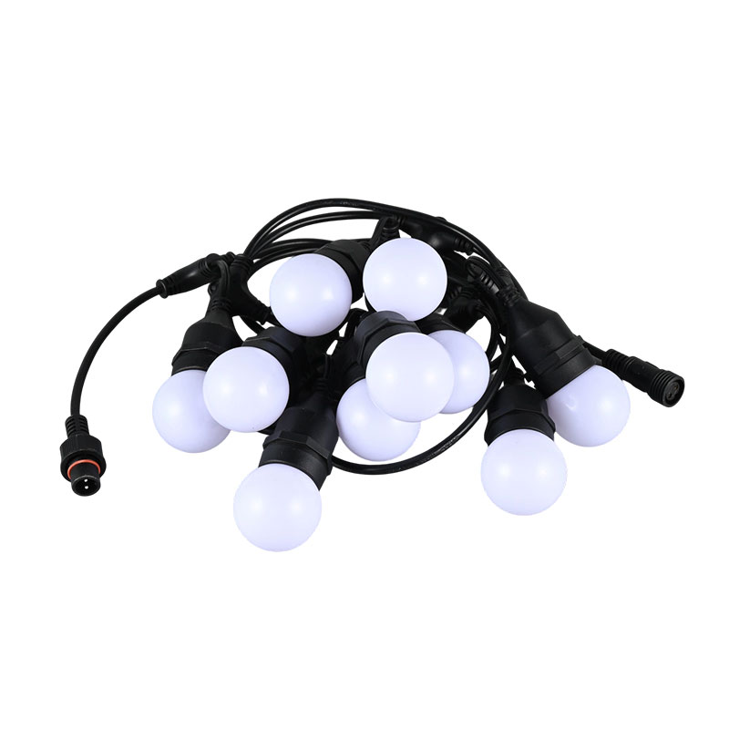 G45 Hangend Type E27 Spiraal RGB Gesynchroniseerde Knipperende Lichtslingers