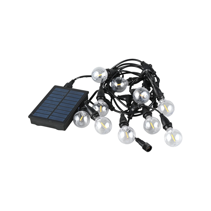 G40 hanglamp op zonne-energie (E12 lamphouder, 5 meter 10 lampjes)