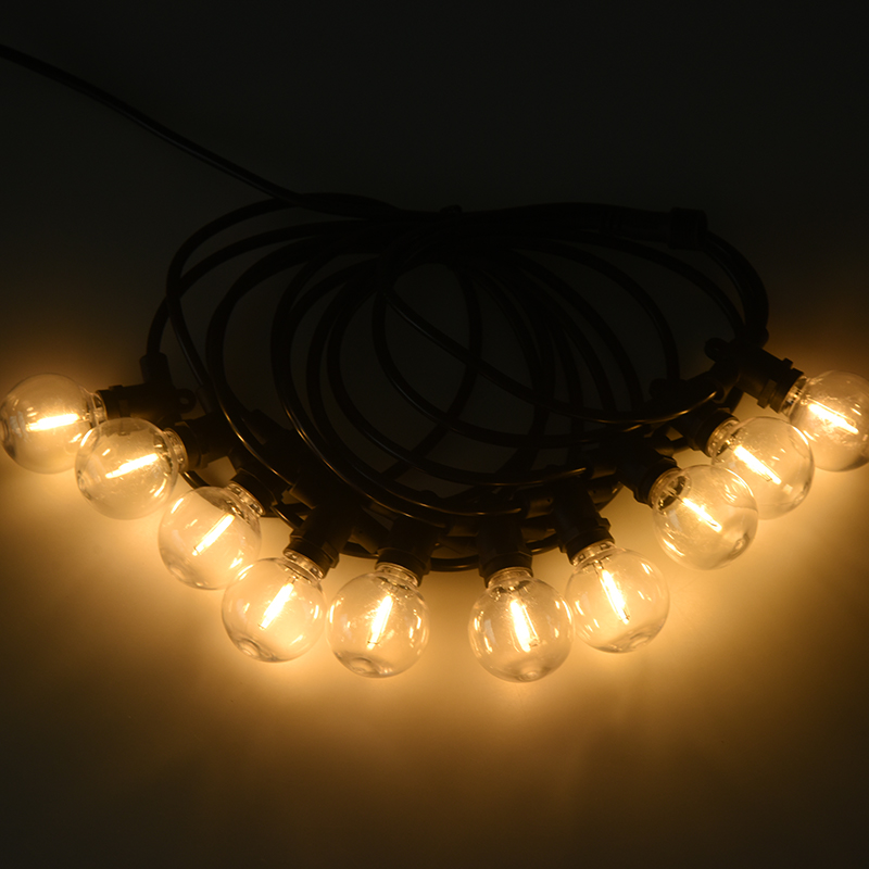 G40 geïntegreerde solar lichtslinger (E12 fitting, 5 meter 10 lampjes)