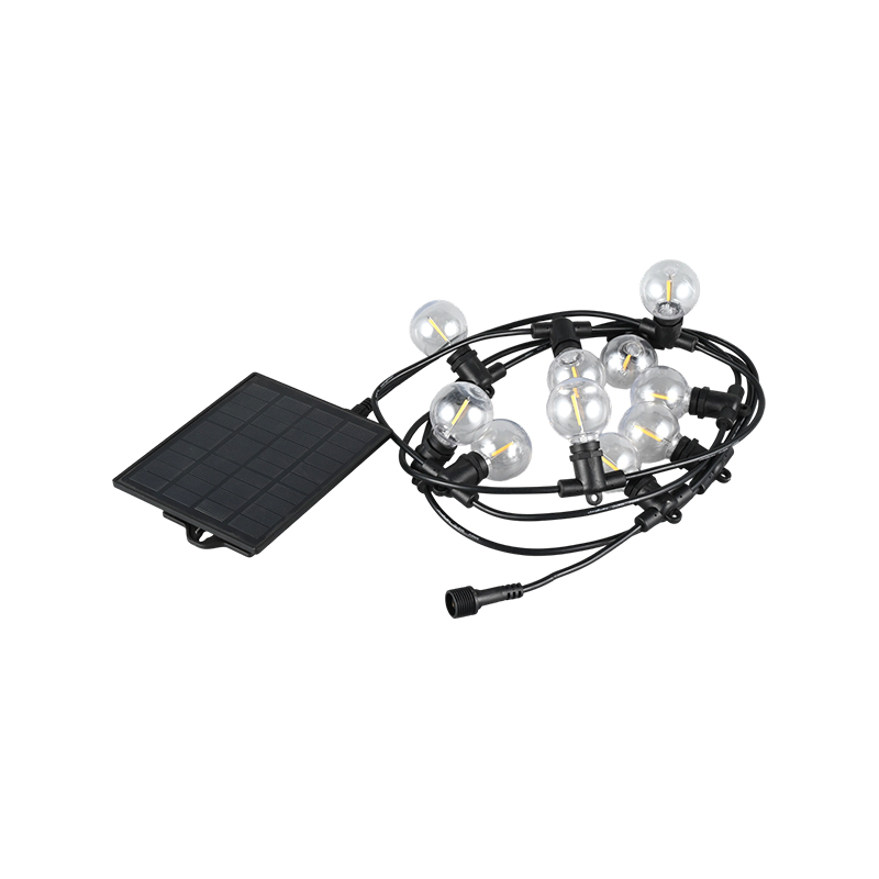 G40 geïntegreerde solar lichtslinger (E12 fitting, 5 meter 10 lampjes)